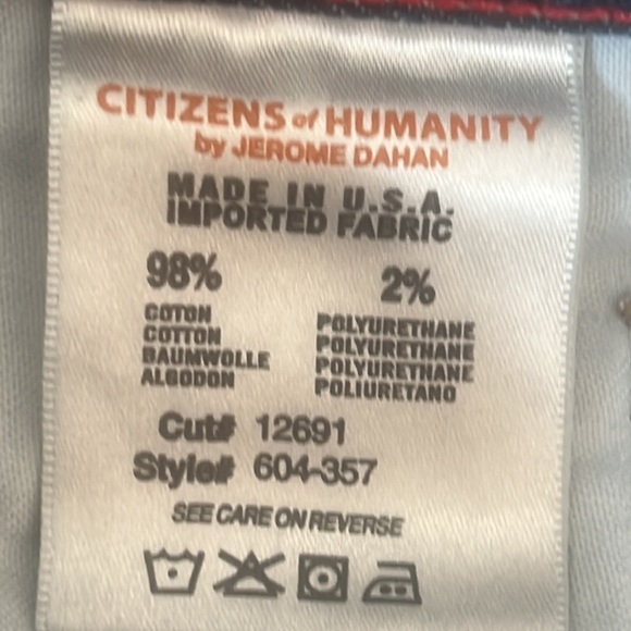 Citizens of Humanity Sid Men's Blue Jeans Size 33 - Picture 14 of 14